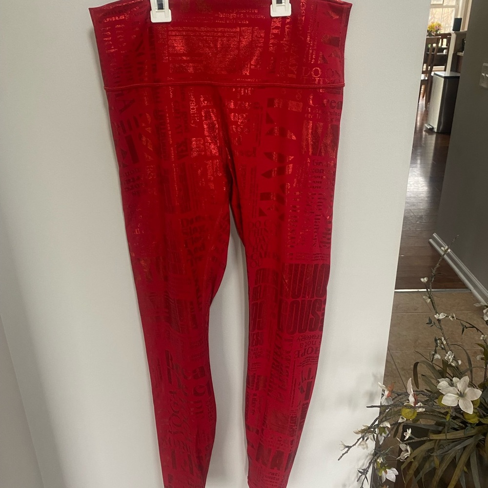 Limited Edition Red Lululemon Leggings